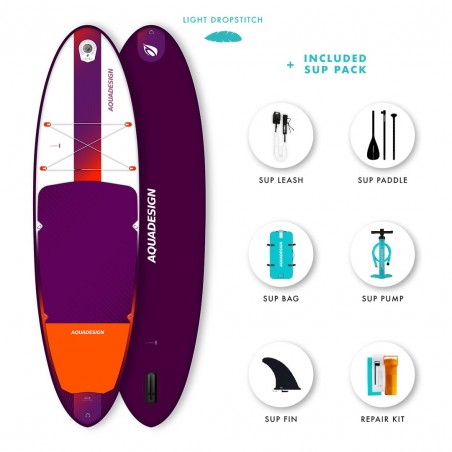 Stand up paddle gonflable Lava 9'8  de la marque Aquadesign