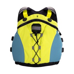 Gilet mer Aquatic de la marque Hiko Jaune/Bleu arrière