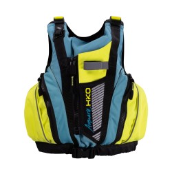 Gilet mer Aquatic de la marque Hiko Jaune/Bleu avant