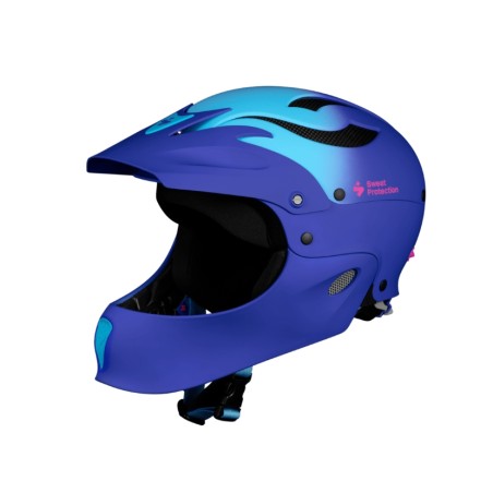 Casque de rivière intégral Sweet Rocker Full Face bleu reflex blue